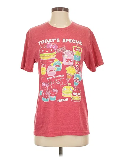 Pre-owned Hello Kitty Short Sleeve T-shirt In Red