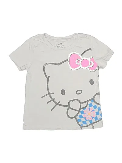 Pre-owned Hello Kitty Kids' Short Sleeve T-shirt In Silver