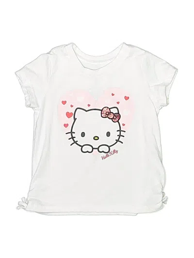 Pre-owned Hello Kitty Kids' Short Sleeve T-shirt In White