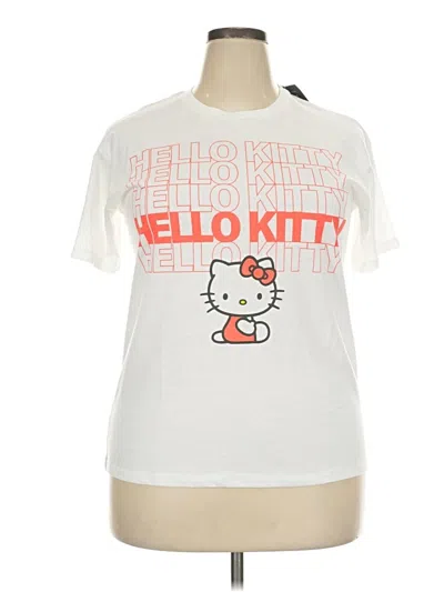 Pre-owned Hello Kitty Short Sleeve T-shirt In White