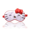 Hello Kitty Sleep Mask Official License, Satin Eye Mask For Sleeping With 3d Bow, Sanrio Gifts In White