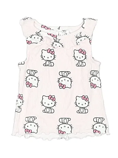 Pre-owned Hello Kitty Kids' Sleeveless T-shirt In Pink