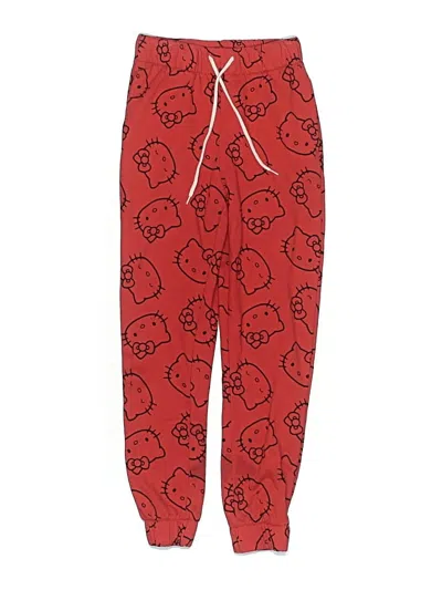 Pre-owned Hello Kitty Kids' Sweatpants In Red
