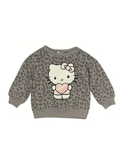 Pre-owned Hello Kitty Kids' Sweatshirt In Gray