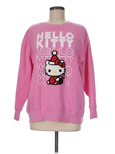 Pre-owned Hello Kitty Sweatshirt In Pink