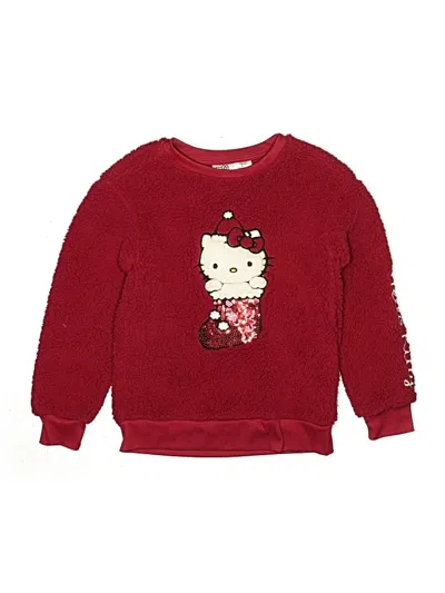Pre-owned Hello Kitty Kids' Sweatshirt In Red