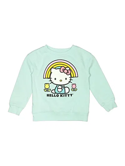 Pre-owned Hello Kitty Kids' Sweatshirt In Teal