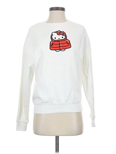 Pre-owned Hello Kitty Sweatshirt In White