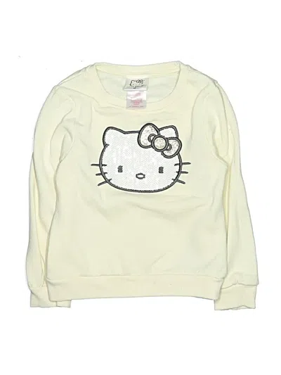 Pre-owned Hello Kitty Kids' Sweatshirt In Yellow