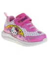 Hello Kitty Toddler And Little Girls Light Up Fashion Sneakers In Pink