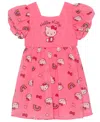 Hello Kitty Toddler Girls Wink Short Sleeve Top And Legging Set In Pink