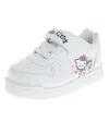 Hello Kitty Toddler Girls Hook And Loop Sneakers In White