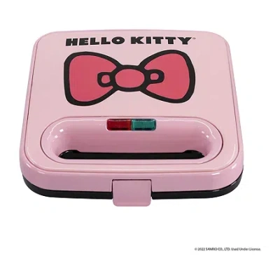 Hello Kitty Uncanny Brands  Red Grilled Cheese Maker- Panini Press And Compact Indoor Grill In Pink