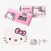 Hello Kitty Womens Crystal Pure Silver Over Brass  2-pc. Jewelry Set In Multi