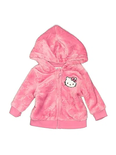 Pre-owned Hello Kitty Babies' Zip Up Hoodie In Pink