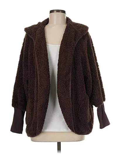 Pre-owned Hello Mello Faux Fur Jacket In Brown