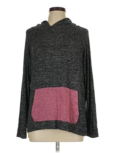 Pre-owned Hello Mello Long Sleeve Top Gray Cowl Neck Tops