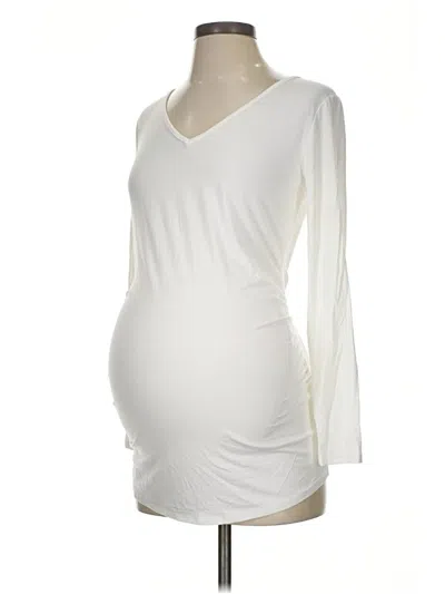 Pre-owned Hello Miz 3/4 Sleeve T-shirt In Ivory