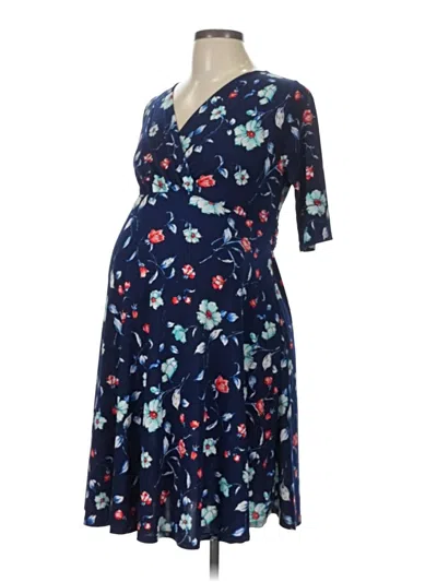 Pre-owned Hello Miz Casual Dress In Blue
