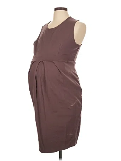 Pre-owned Hello Miz Casual Dress In Brown
