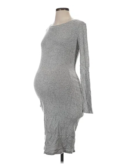 Pre-owned Hello Miz Casual Dress In Gray