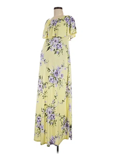 Pre-owned Hello Miz Casual Dress In Yellow