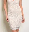 Hello Miz Lace Mini Dress In White In White