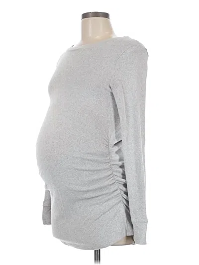 Pre-owned Hello Miz Long Sleeve T-shirt In Gray