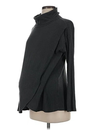 Pre-owned Hello Miz Turtleneck Sweater In Black