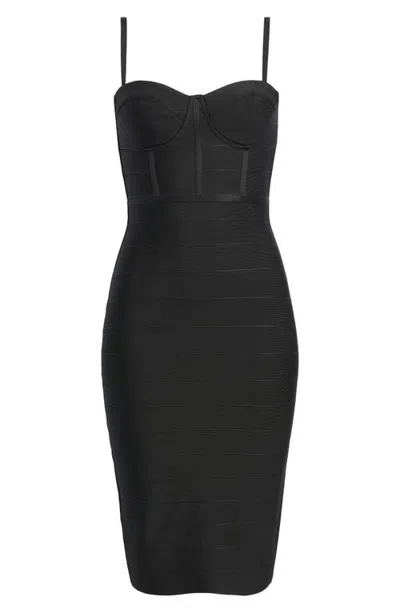 Hello Molly Bodycon Energy Bandage Dress In Black