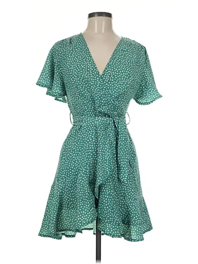 Pre-owned Hello Molly Casual Dress In Green