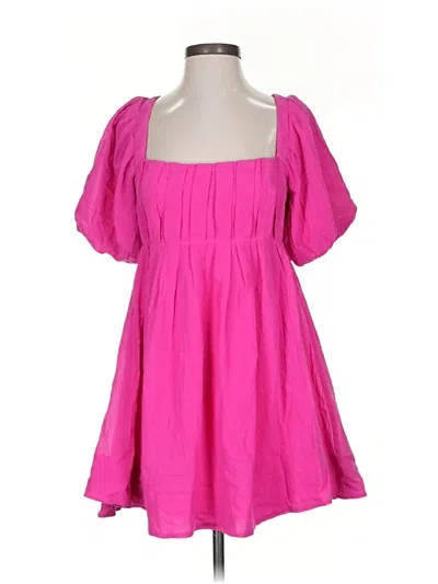 Pre-owned Hello Molly Casual Dress In Pink