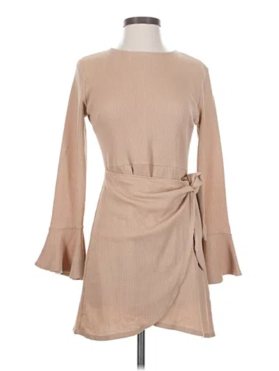 Pre-owned Hello Molly Casual Dress In Tan