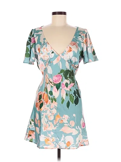 Pre-owned Hello Molly Casual Dress In Teal