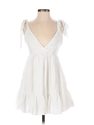 Pre-owned Hello Molly Casual Dress In White