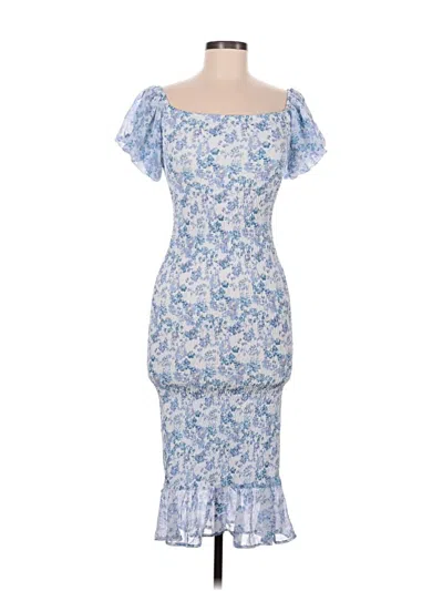 Hello Molly Cocktail Dress In Blue