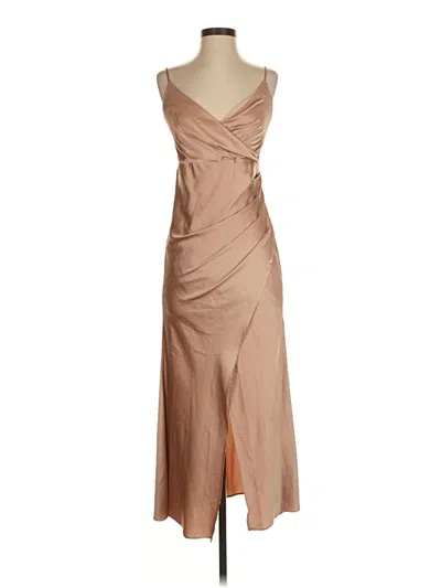 Pre-owned Hello Molly Cocktail Dress In Brown