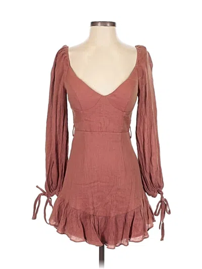 Pre-owned Hello Molly Cocktail Dress In Brown