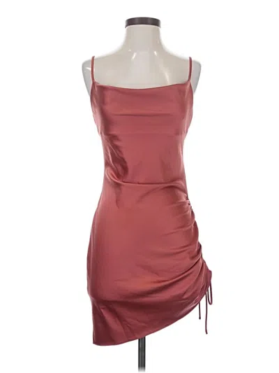 Pre-owned Hello Molly Cocktail Dress In Burgundy