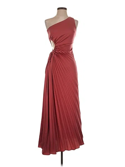 Pre-owned Hello Molly Cocktail Dress In Burgundy