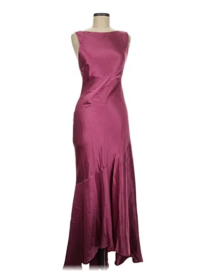 Pre-owned Hello Molly Cocktail Dress In Burgundy