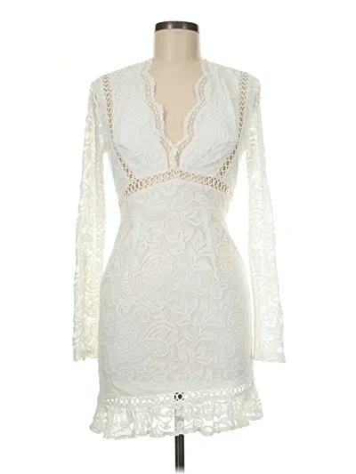 Pre-owned Hello Molly Cocktail Dress In Ivory