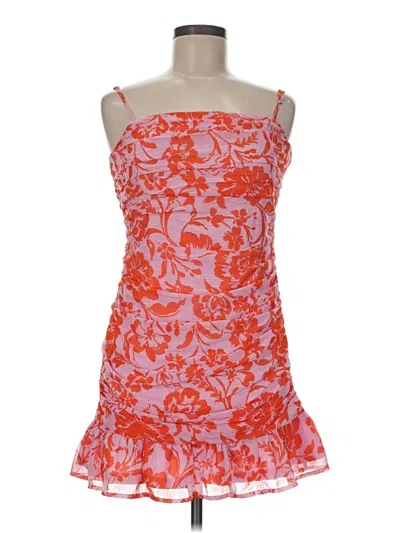Hello Molly Cocktail Dress In Orange