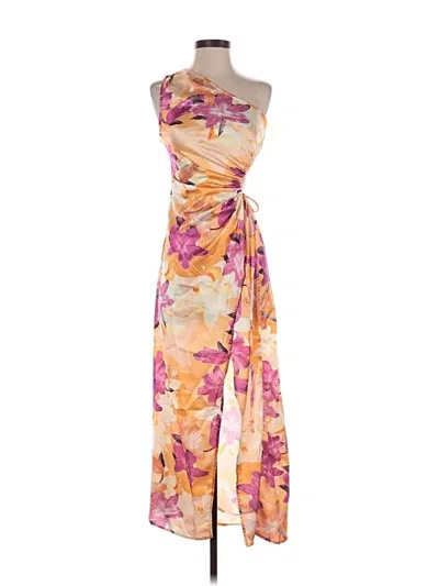 Pre-owned Hello Molly Cocktail Dress In Orange