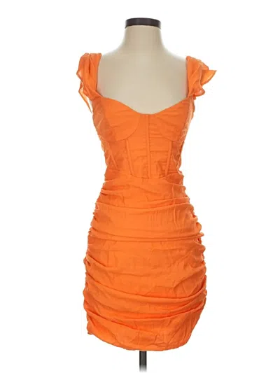 Pre-owned Hello Molly Cocktail Dress In Orange