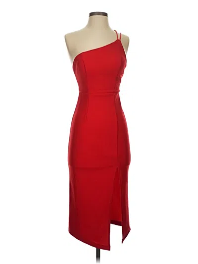 Pre-owned Hello Molly Cocktail Dress In Red