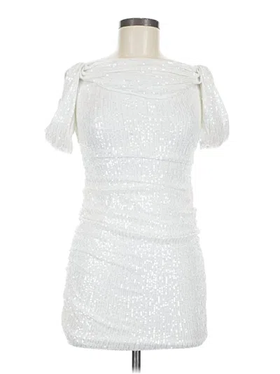 Pre-owned Hello Molly Cocktail Dress In Silver