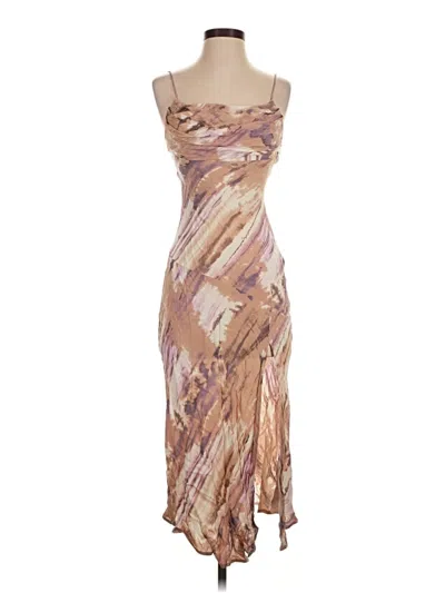 Pre-owned Hello Molly Cocktail Dress In Tan