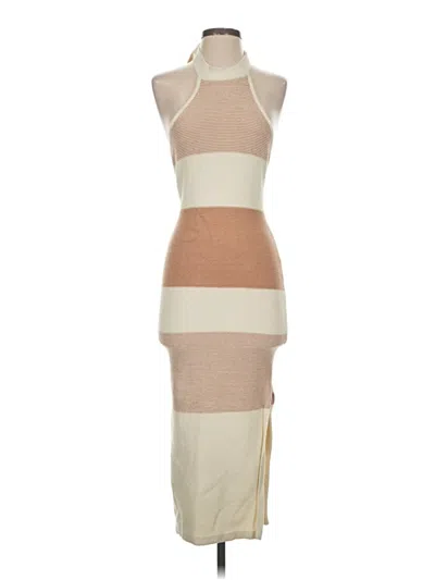 Pre-owned Hello Molly Cocktail Dress In Tan