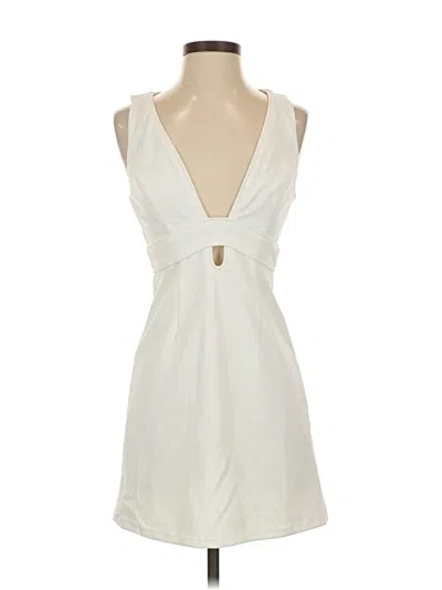 Pre-owned Hello Molly Cocktail Dress In White